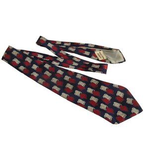 Vintage Men's Necktie Dundee Cravat Acetate Swing Art Deco 50" 4" Wide